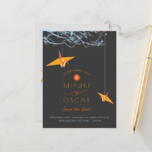 Het hangen Oranje Origami Document Kranen Sla de D