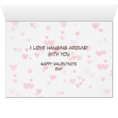 Het hangen rond de Kaart van de Valentijn van Groe (Binenzijde Horizontaal (Onderkant))