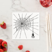 Het hangen van Spider in een Web Gothic Halloween Servetten (Insitu)