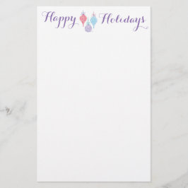 Het hangende document van de ornamentenNota door Briefpapier