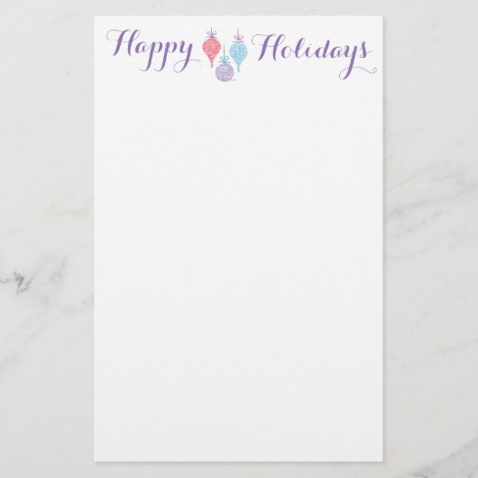 Het hangende document van de ornamentenNota door Briefpapier (Voorkant)