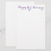 Het hangende document van de ornamentenNota door Briefpapier (Voorkant / Achterkant)