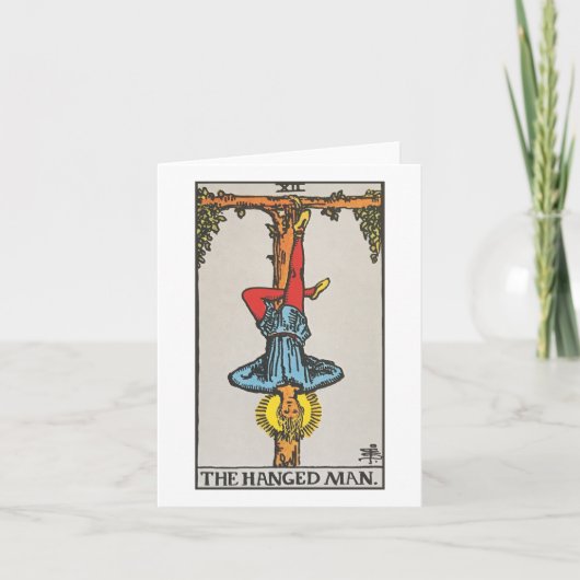 Het hangende Man - Rider Waite Smith tarot Kaart (Voorkant)