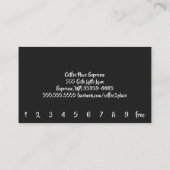 Het hangende Word van de Nota voorbij koffie Punch Klantenkaartje (Achterkant)