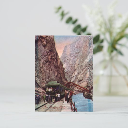 Het Hanging Bridge Briefkaart (Staand voorkant)