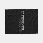 Het hangt ervan af elke advocaat ooit grappige rec fleece deken (Voorkant (Horizontaal))