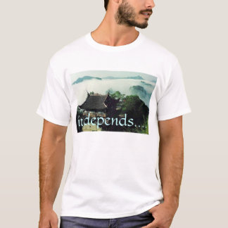 het hangt ervan af t-shirt