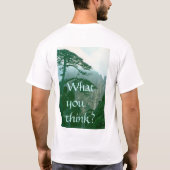 het hangt ervan af t-shirt (Achterkant)