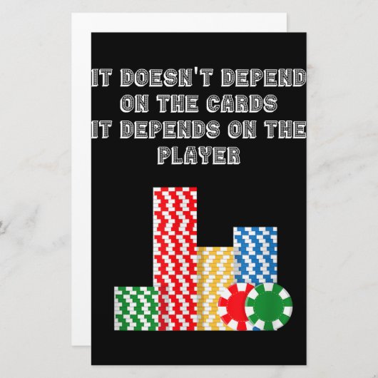 Het hangt niet af van de Kaarten die het afhankeli (Voorkant / Achterkant)