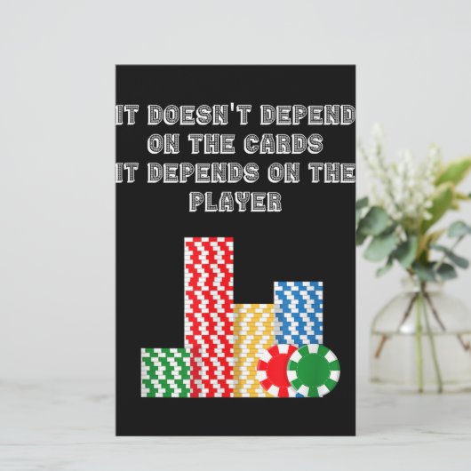 Het hangt niet af van de Kaarten die het afhankeli (Staand voorkant)