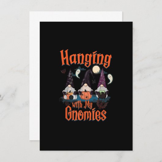 Het hangt samen met mijn gnomen... grappige Gnome  Kaart (Voorkant / Achterkant)