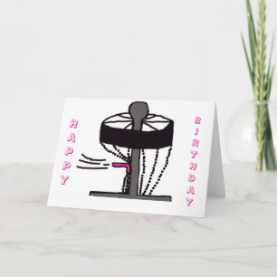 Het Happy Birthday Disk Golf wenskaart Kaart