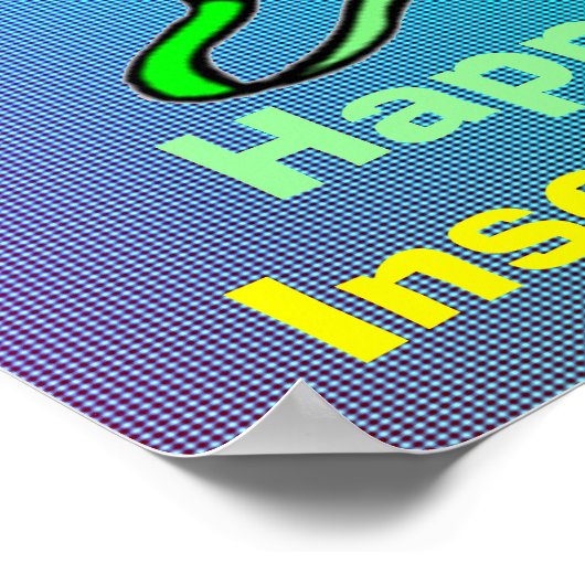 Het Happy Birthday Poster (Hoek)