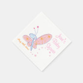 Het Happy Butterfly Baby shower Servetten (Hoek)