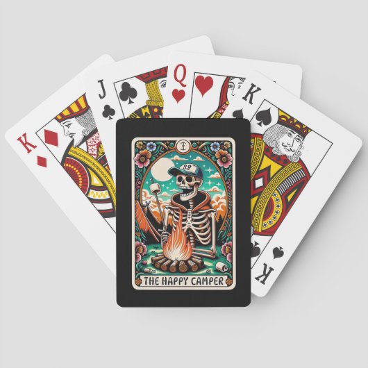 Het Happy Camper Skelet Tarot Poker Deck (Achterkant)