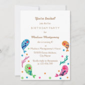 Het Happy Fish Pattern-kind wordt op zaterdag uitg Kaart (Voorkant)