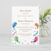 Het Happy Fish Pattern-kind wordt op zaterdag uitg Kaart (Staand voorkant)