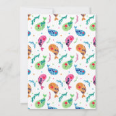 Het Happy Fish Pattern-kind wordt op zaterdag uitg Kaart (Achterkant)