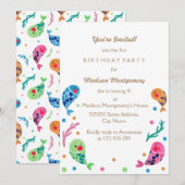 Het Happy Fish Pattern-kind wordt op zaterdag uitg Kaart (Voorkant / Achterkant)