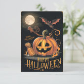 Het Happy Halloween Wenskaart #2 Kaart (Staand voorkant)