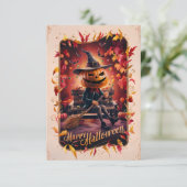 Het Happy Halloween Wenskaart #4 Kaart (Staand voorkant)