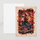 Het Happy Halloween Wenskaart #4 Kaart (Voorkant / Achterkant)