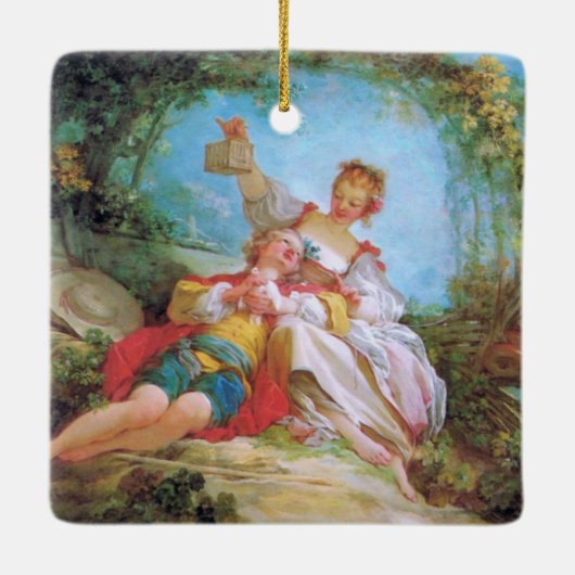 Het Happy Lovers Porcelain Ornament (Achterkant)