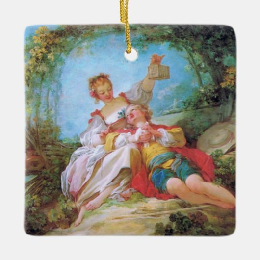 Het Happy Lovers Porcelain Ornament (Voorkant)