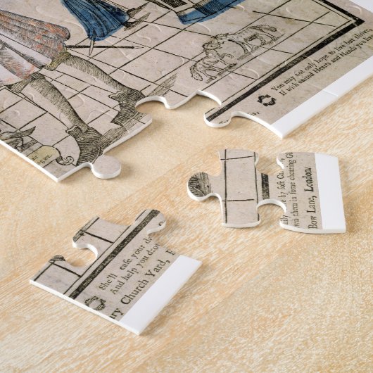 Het Happy Marriage (stencil gekleurd houtsnip) Legpuzzel (Zijkant)