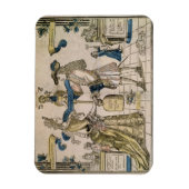 Het Happy Marriage (stencil gekleurd houtsnip) Magneet (Verticaal)