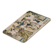 Het Happy Marriage (stencil gekleurd houtsnip) Magneet (Linkerzijde)