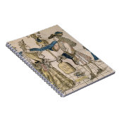 Het Happy Marriage (stencil gekleurd houtsnip) Notitieboek (Rechterzijde)