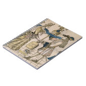 Het Happy Marriage (stencil gekleurd houtsnip) Notitieboek (Linkerzijde)