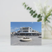 Het Harbour-restaurant aan de Paphos Seafront, Cyp Briefkaart (Staand voorkant)