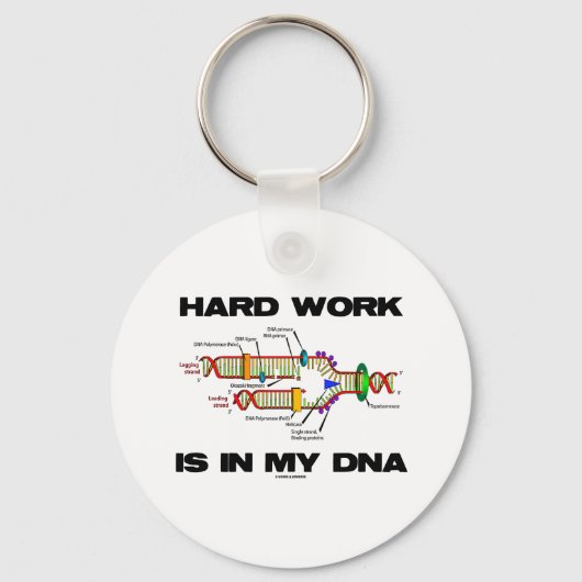 Het harde werk is in mijn DNA (DNA-replicatie) Sleutelhanger (Voorkant)