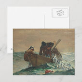 Het haringnet, 1885 (olie op doek) briefkaart (Voorkant / Achterkant)