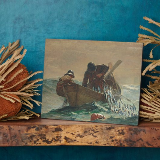 Het haringnet, 1885 (olie op doek) fotoplaat (Zijkant)