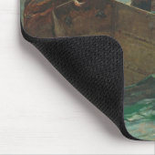 Het haringnet, 1885 (olie op doek) muismat (Hoek)