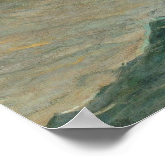 Het haringnet, 1885 (olie op doek) poster (Hoek)