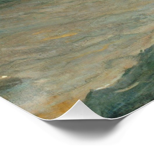 Het haringnet, 1885 (olie op doek) poster (Hoek)