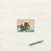 Het haringnet (1885) van Winslow Homer Post-it® Notes (Op bureau)