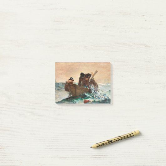 Het haringnet (1885) van Winslow Homer Post-it® Notes (Op bureau)