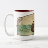 Het haringnet - keramisch 15oz. Mok (Links)