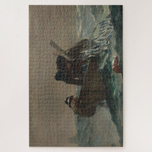 Het haringnet legpuzzel (Verticaal)