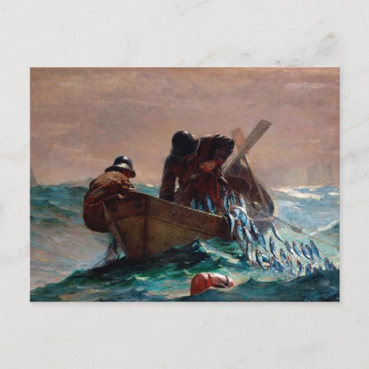 Het haringnet van Winslow Homer (1885) Briefkaart (Voorkant)