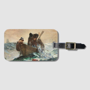 Het haringnet van Winslow Homer. Bagagelabel