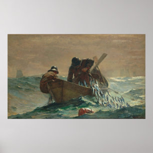 Het haringnet, van Winslow Homer Poster