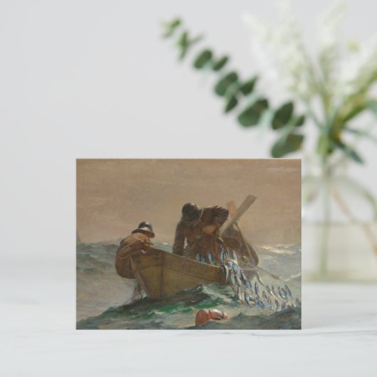 Het haringnet, Winslow Homer Briefkaart (Staand voorkant)