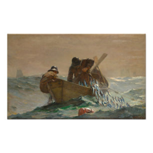 Het haringnet, Winslow Homer Foto Afdruk