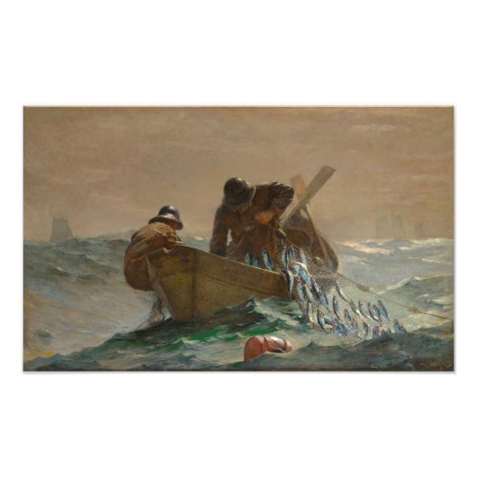 Het haringnet, Winslow Homer Foto Afdruk (Voorkant)